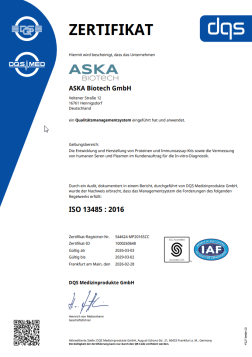 ISO 13485 Zertifizierung